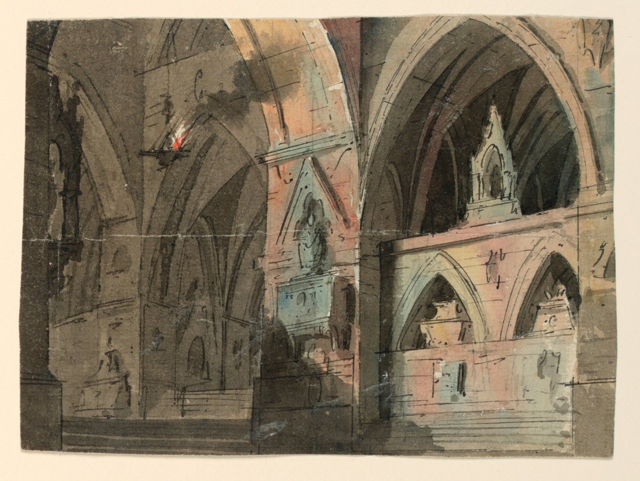 Cenário, Interior da Igreja Gótica de Unknown artist