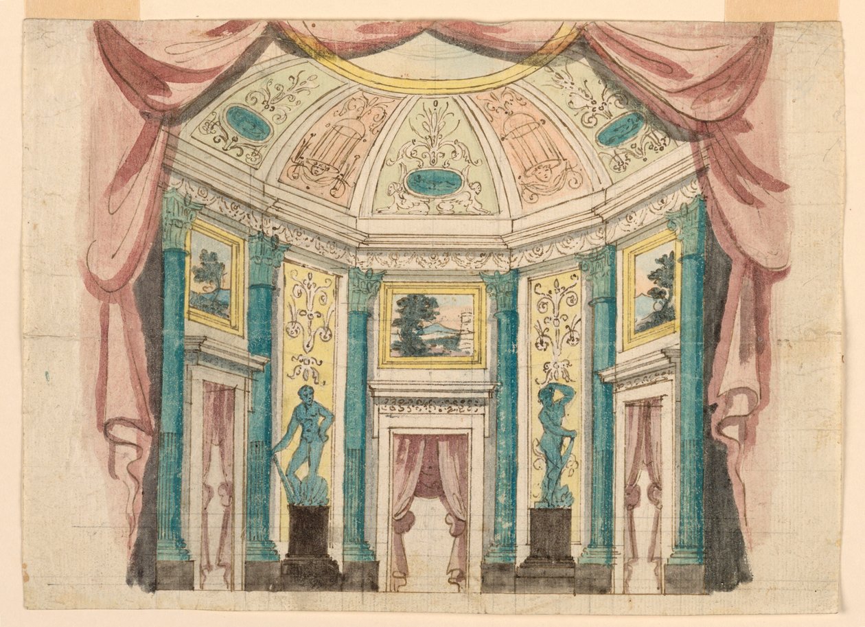Cenário, Interior do Palace Hall de Unknown artist