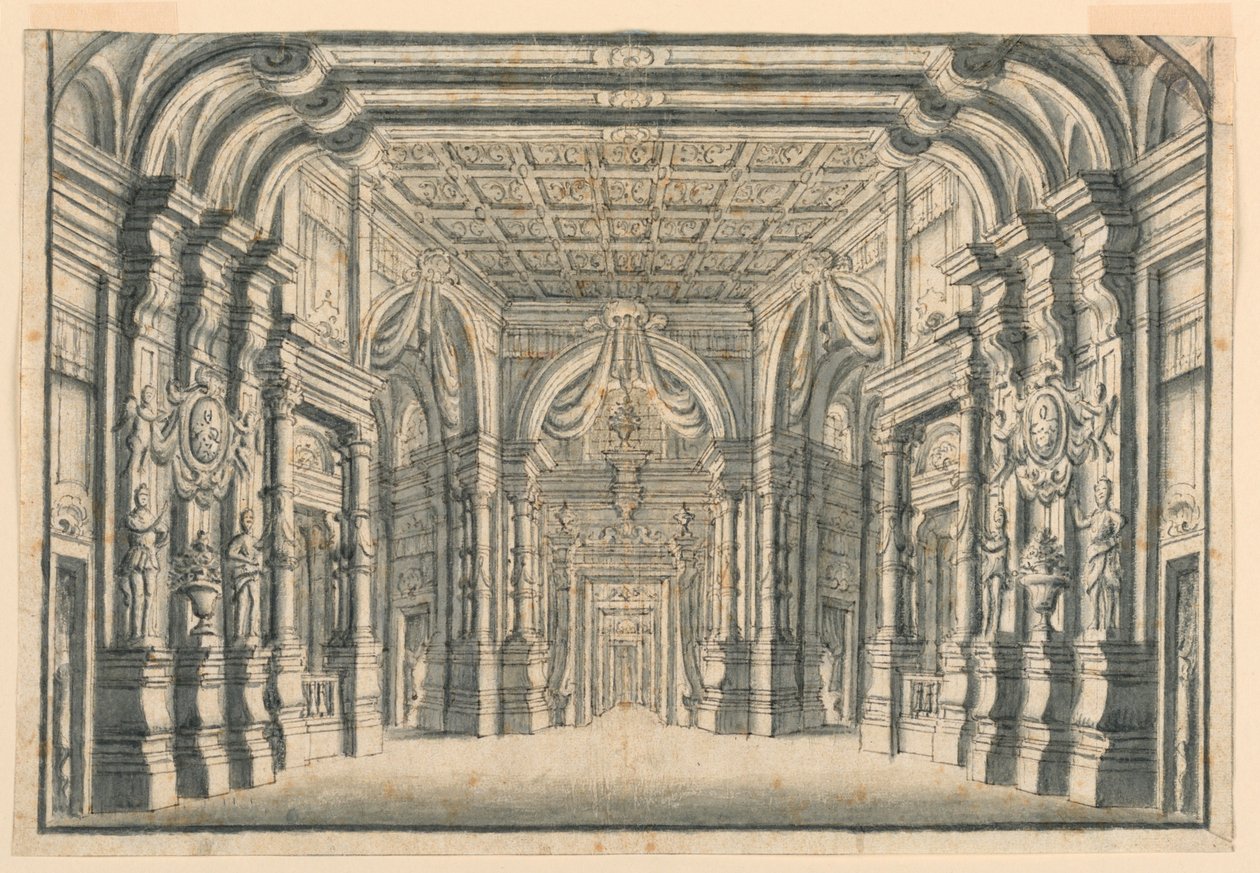 Cenário: Interior dos Salões do Palácio de Unknown artist
