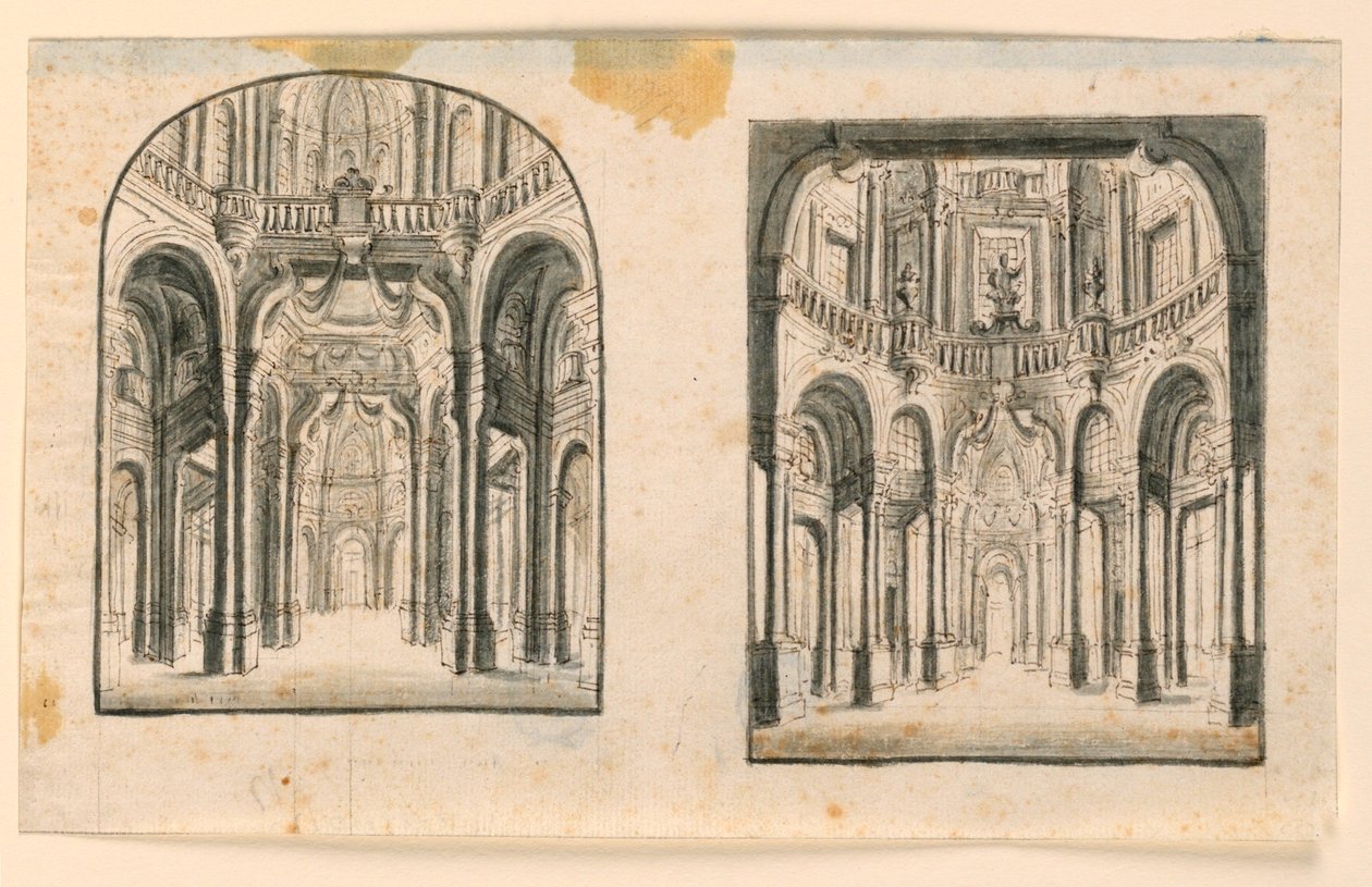 Cenário: Interior dos Salões do Palácio de Unknown artist
