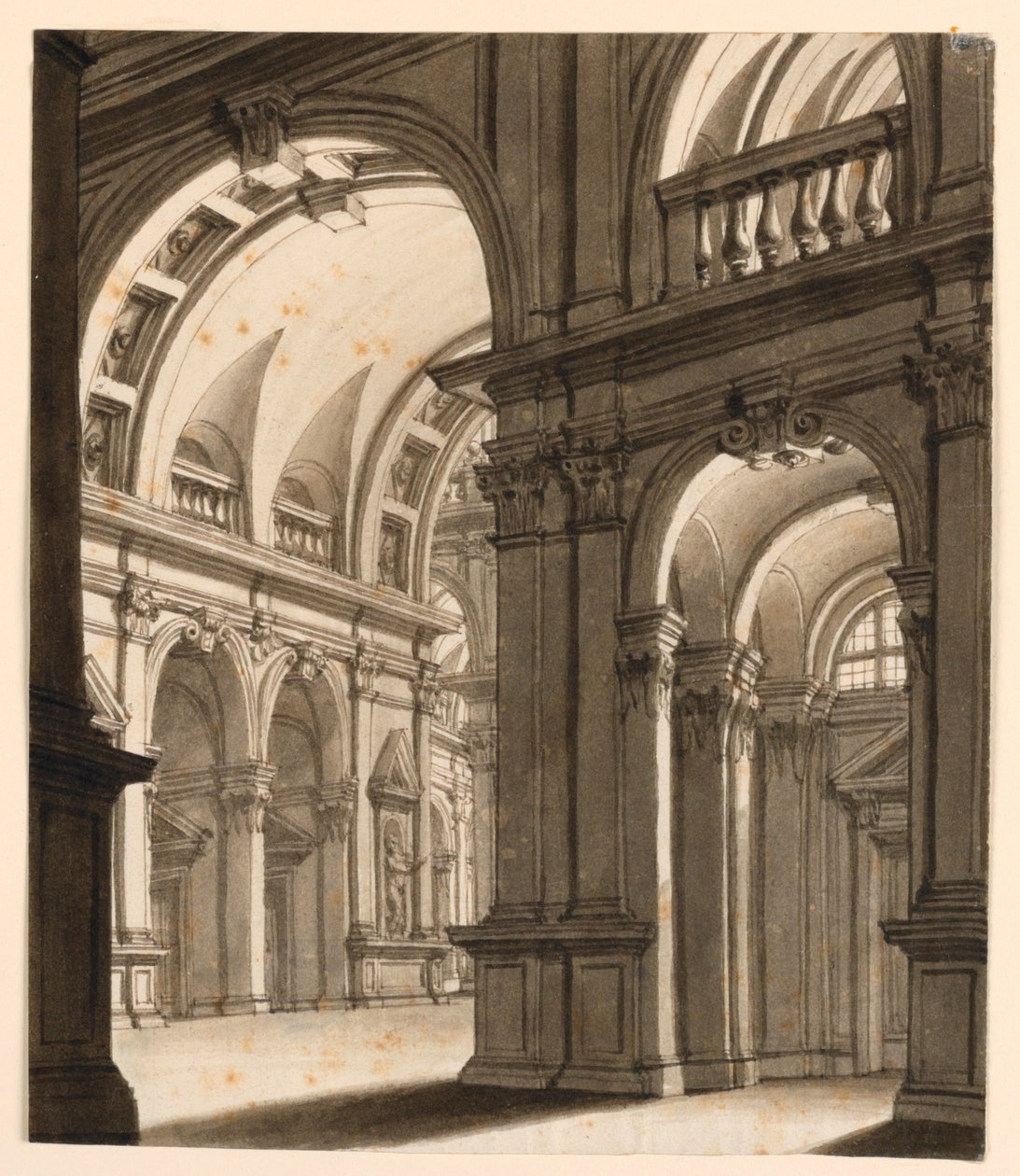 Design de palco, interior do edifício renascentista de Unknown artist