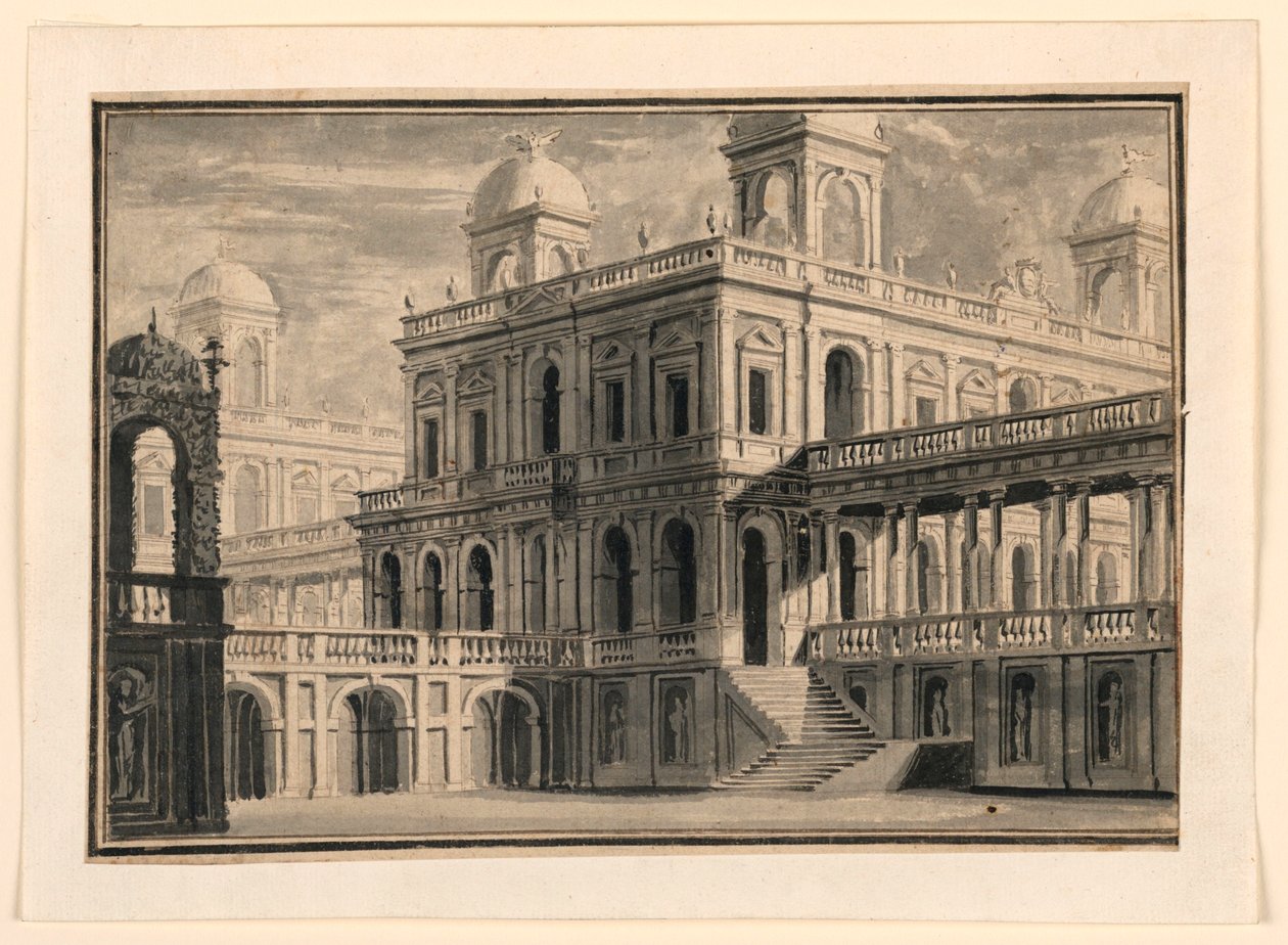 Cenário, Palácio e Pórticos de fora de Unknown artist
