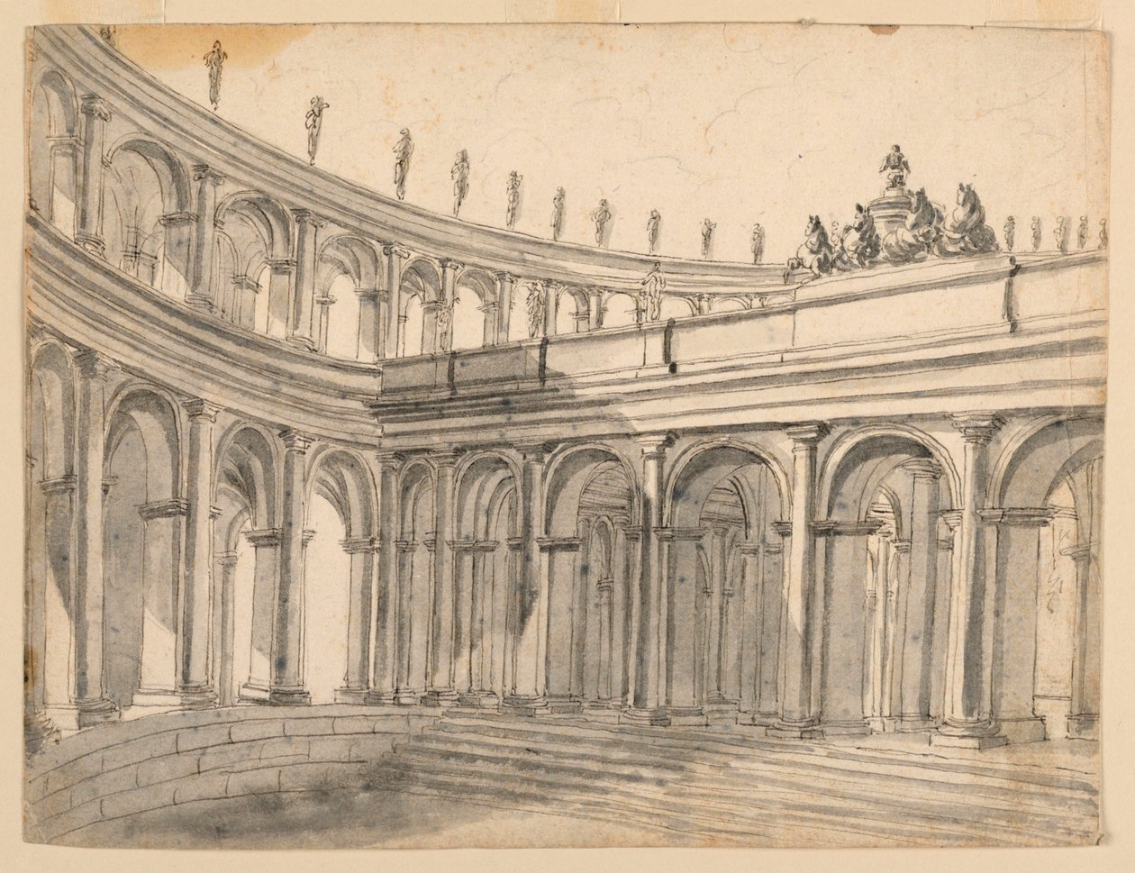 Design de palco de um átrio de Unknown artist