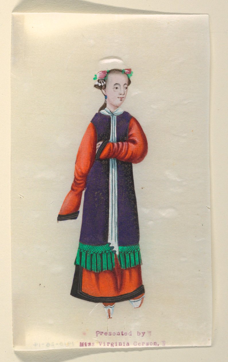Senhora em pé de Unknown artist