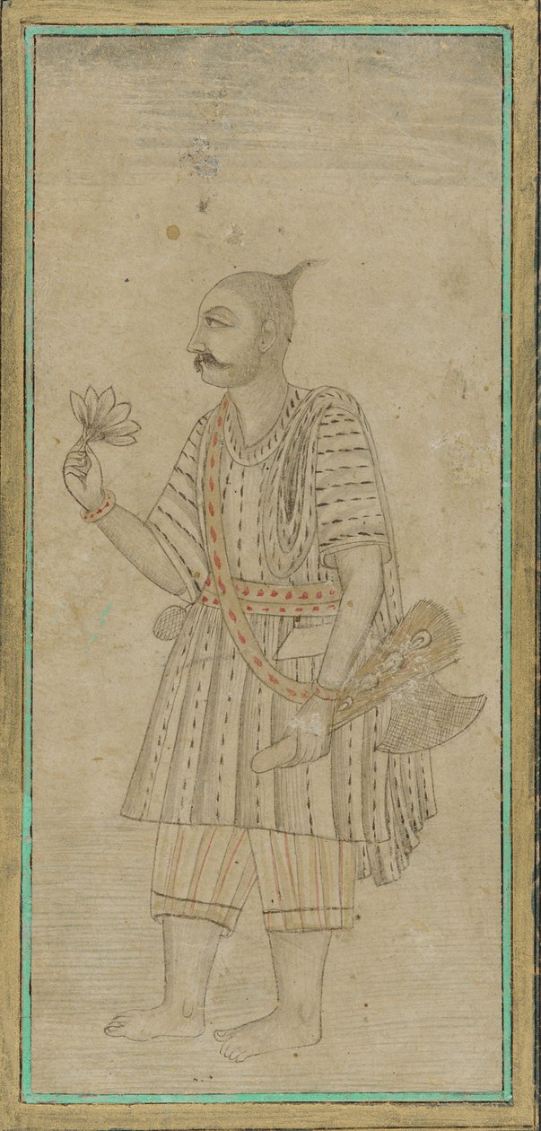 Figura ereta de um homem, um sadhu de Unknown artist