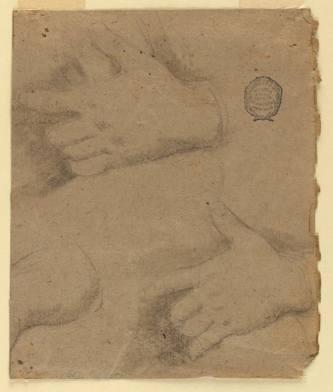 Estudo: Três mãos esquerdas de Unknown artist
