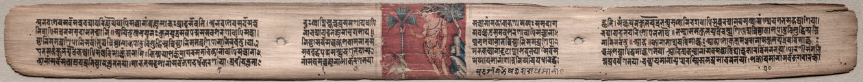 Sudhana e um Antílope: Fólio 73 (em linha reta), de um Gandavyuha-sutra (Escritura da Matriz Suprema) de Unknown artist