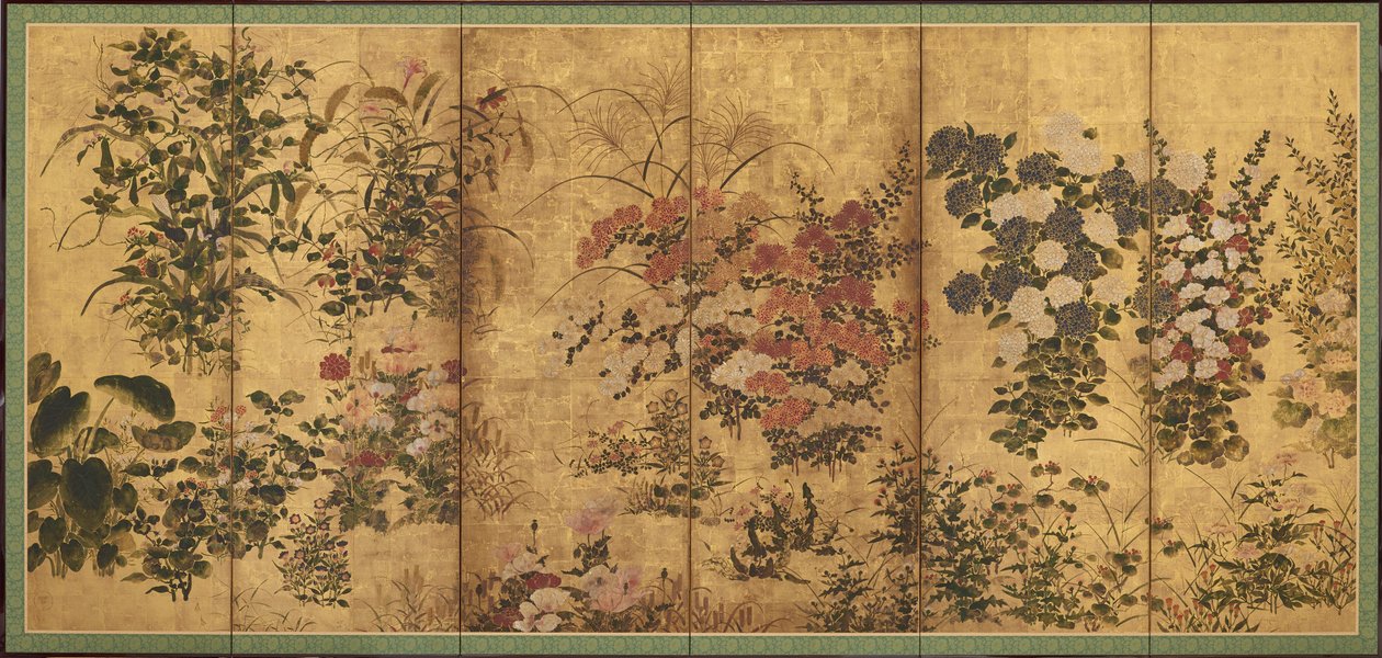 Flores de verão e outono de Unknown artist