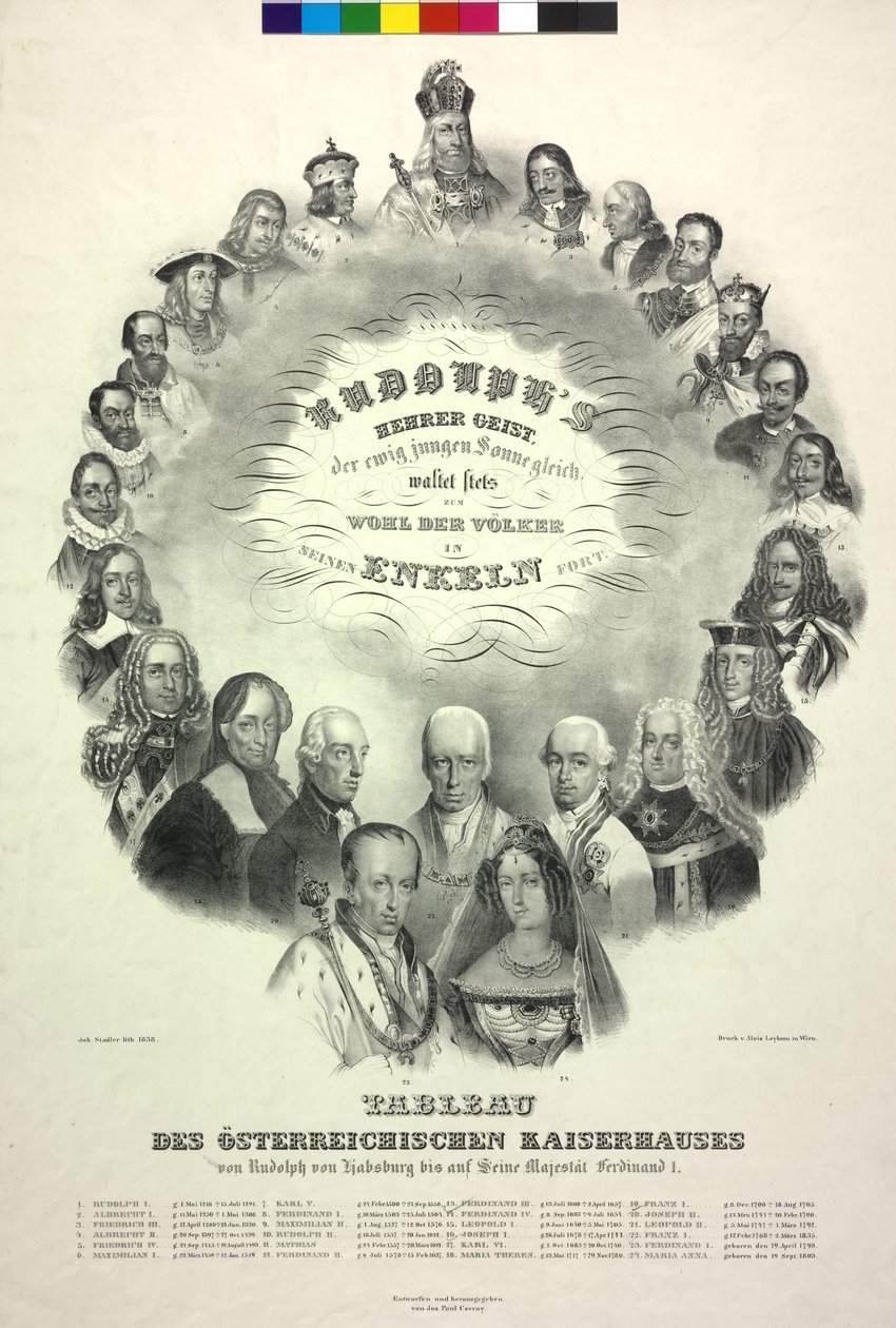 Quadro da família imperial austríaca de Rodolfo de Habsburgo de Unknown artist