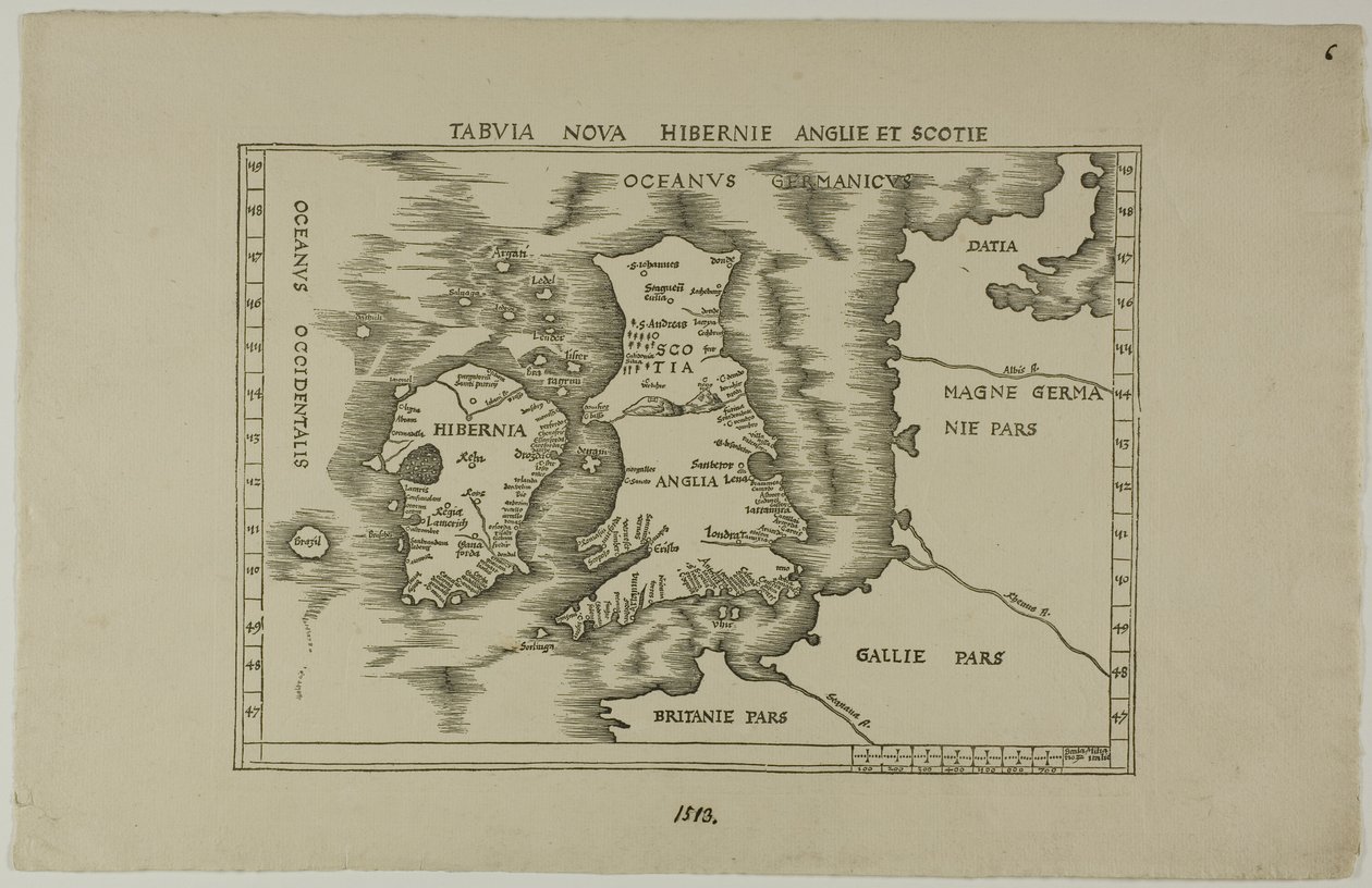 Tabuia Nova Hibernia Inglaterra e Escócia de Unknown artist