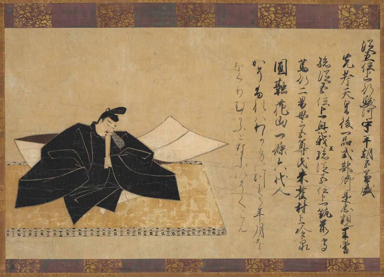 Taira no Kanemori dos Trinta e Seis Imortais Poéticos de Unknown artist