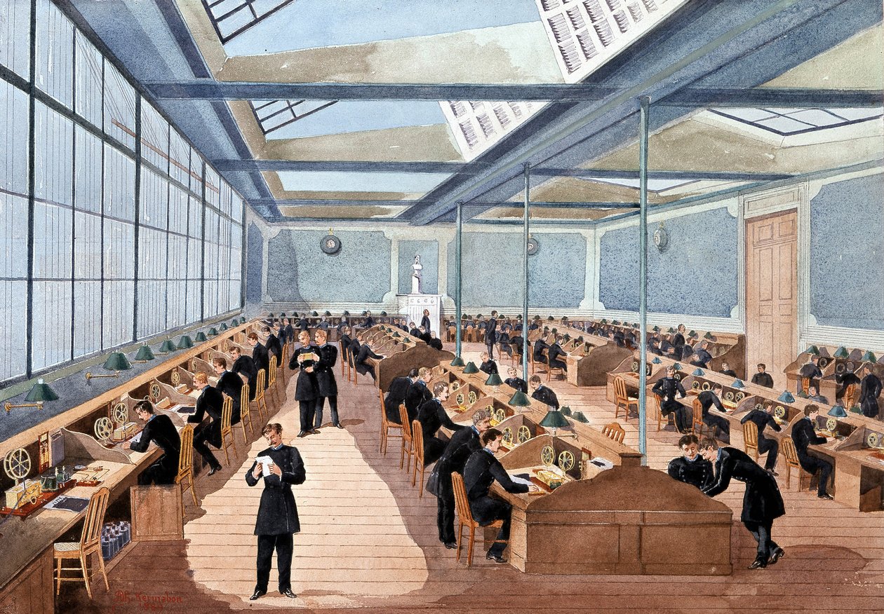 Sala de telegrafia de Unknown artist