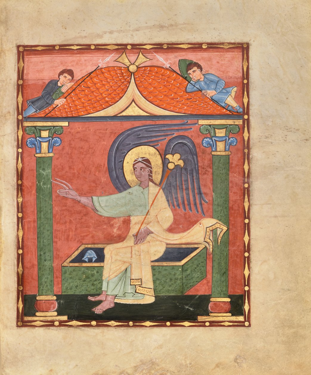 O anjo junto ao túmulo vazio de Cristo de Unknown artist