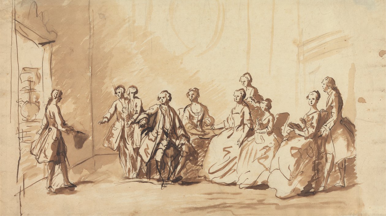 A Chegada do Príncipe Frederick de Hanôver em 1728? de Unknown artist