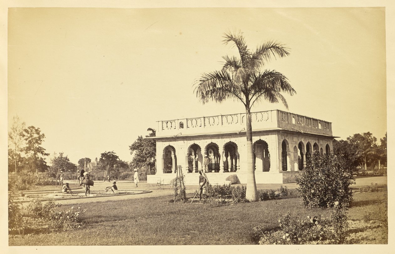 [O Baradari em Wingfield Park, Lucknow] de Unknown artist