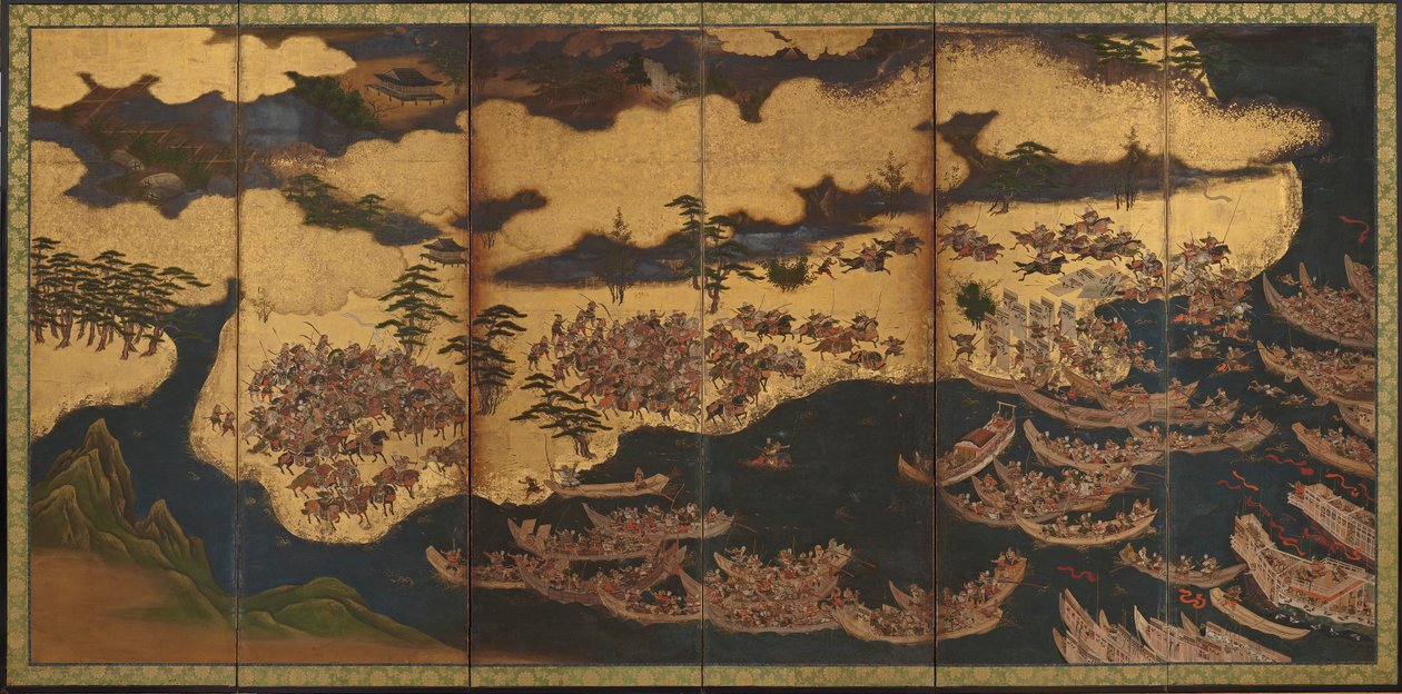 A Batalha de Yashima de Unknown artist