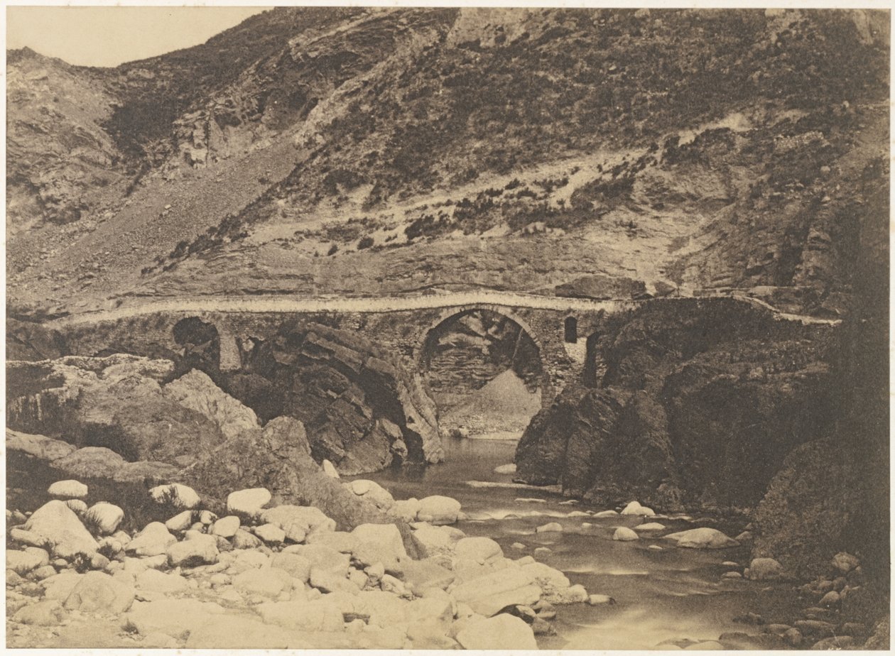 A Ponte de Palalda (perto de Amelie Les-Bains) de Unknown artist