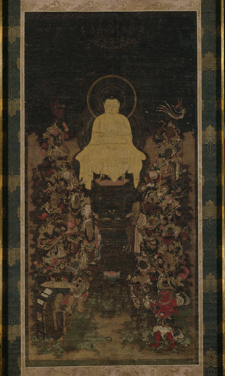 O Buda pregando o Sutra da "Perfeição da Sabedoria" (Prajnaparamita) de Unknown artist
