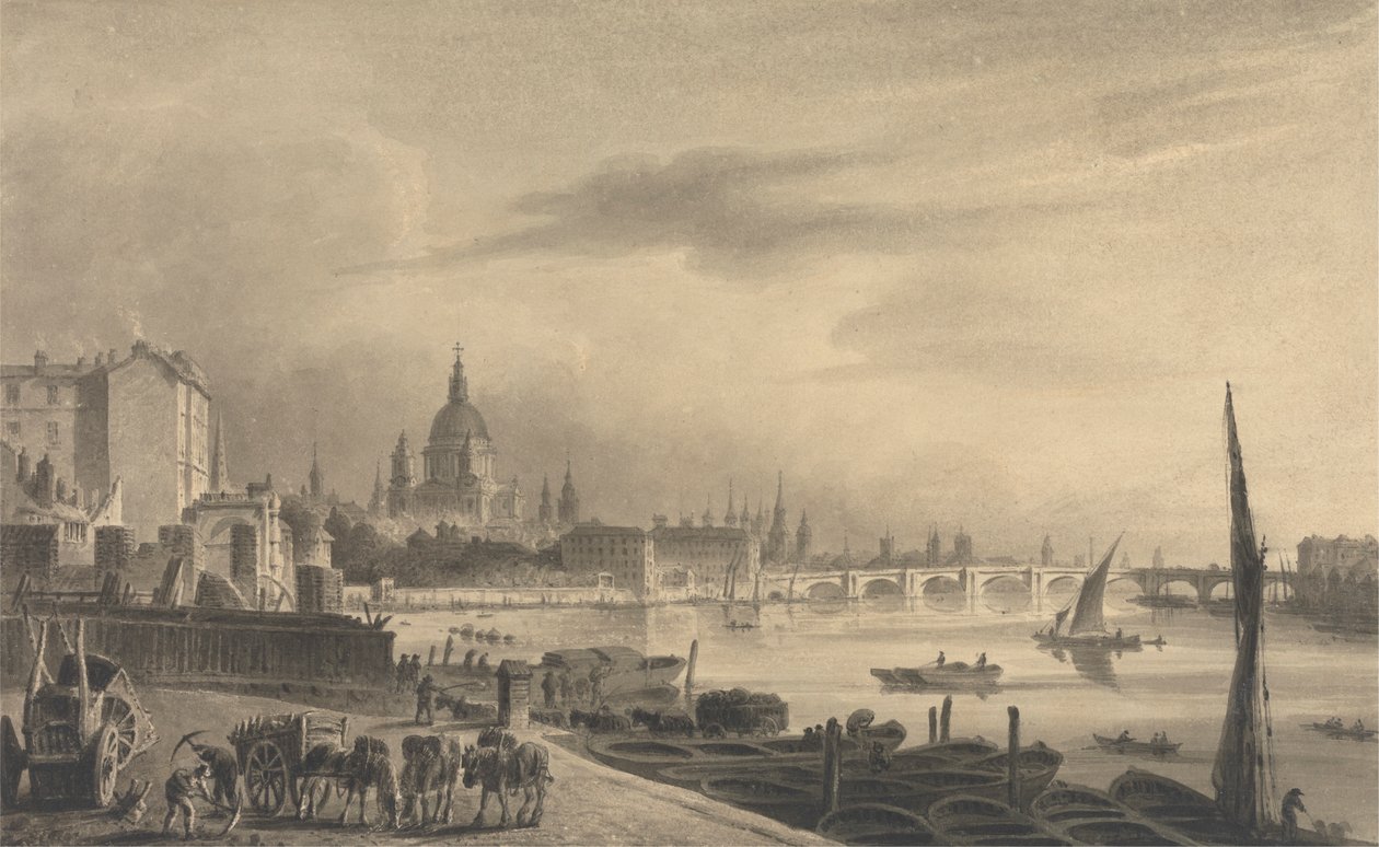 A cidade de Londres da Somerset House de Unknown artist