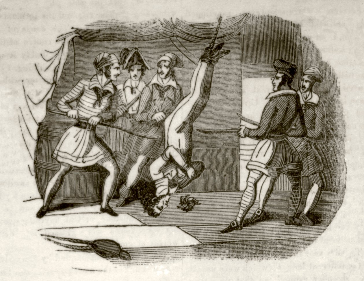 The Death Galley, ou, a Escuna dos Piratas, c.1837 de Unknown artist