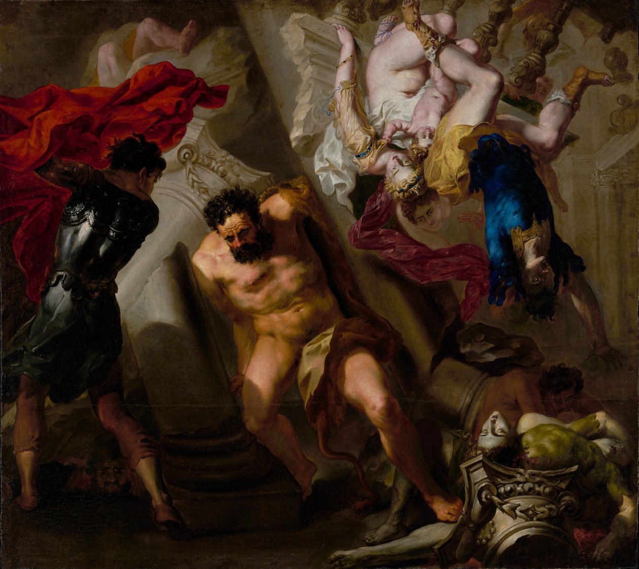 A morte de Sansão de Unknown artist