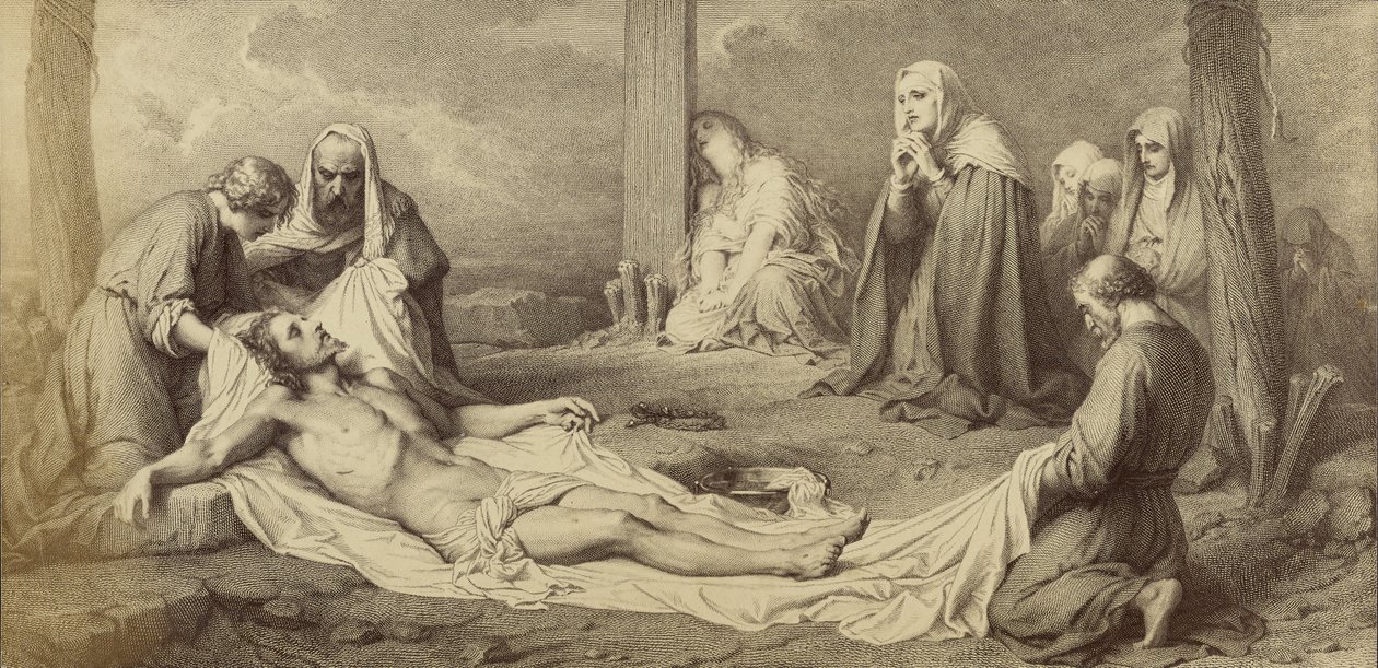 [O Depósito da Cruz de Paul Delaroche] de Unknown artist