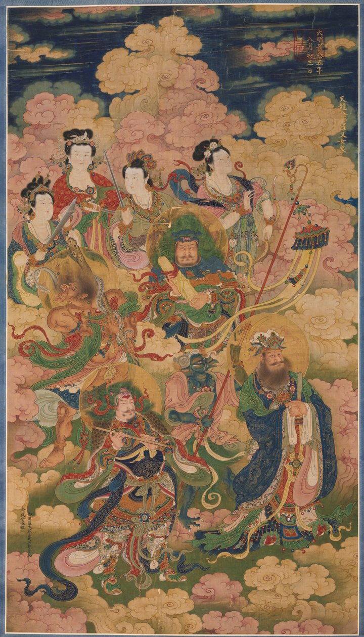 As Oito Hostes de Deva, Naga e Yakshi de Unknown artist