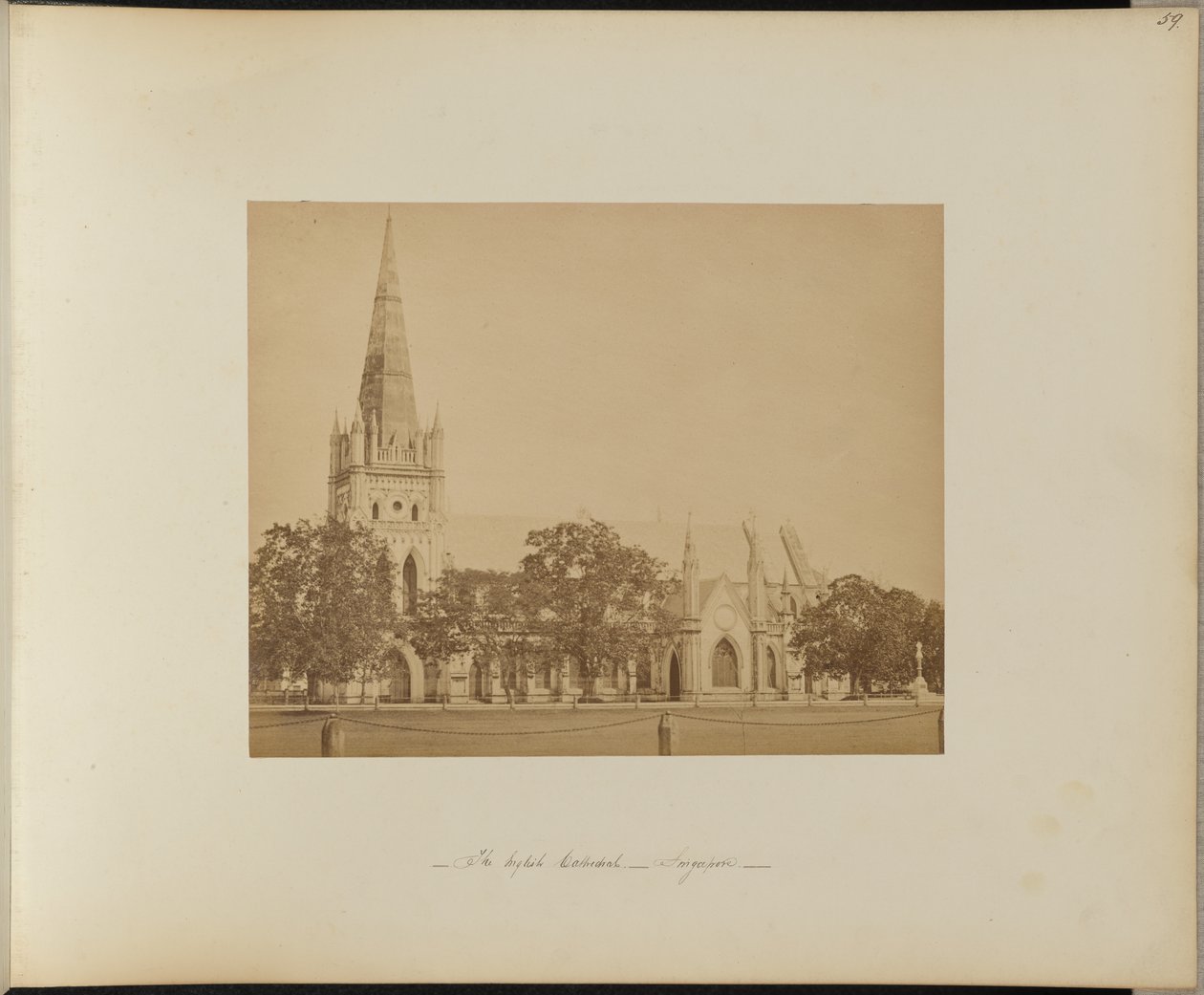 A Catedral Inglesa. Singapura de Unknown artist
