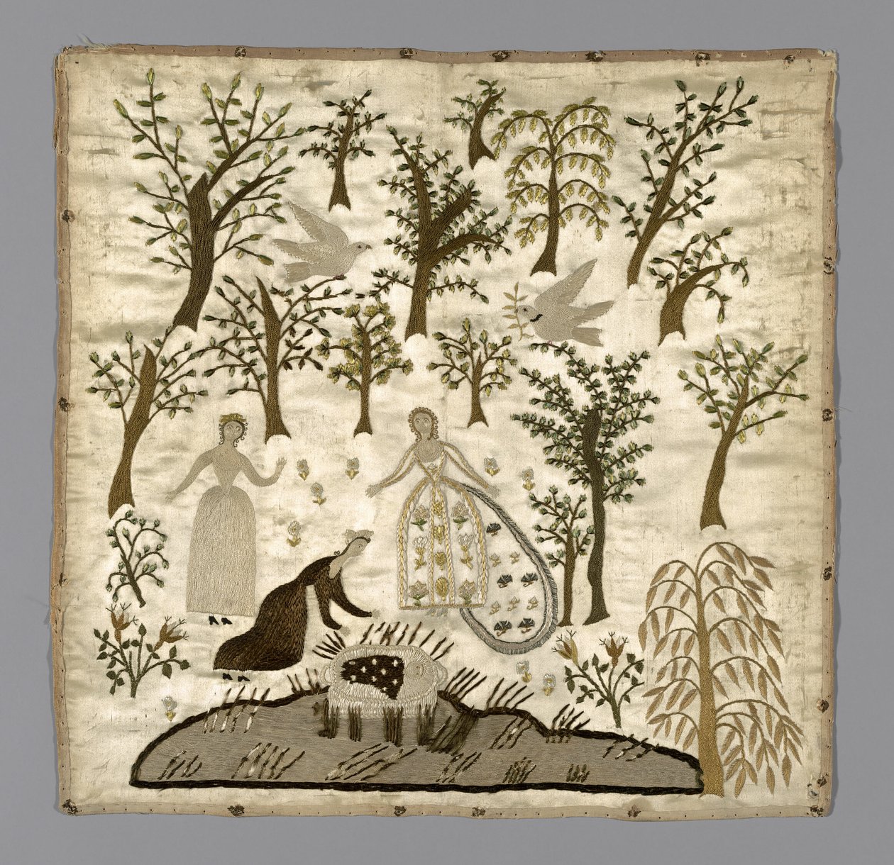 O achado de Moisés (bordado) de Unknown artist