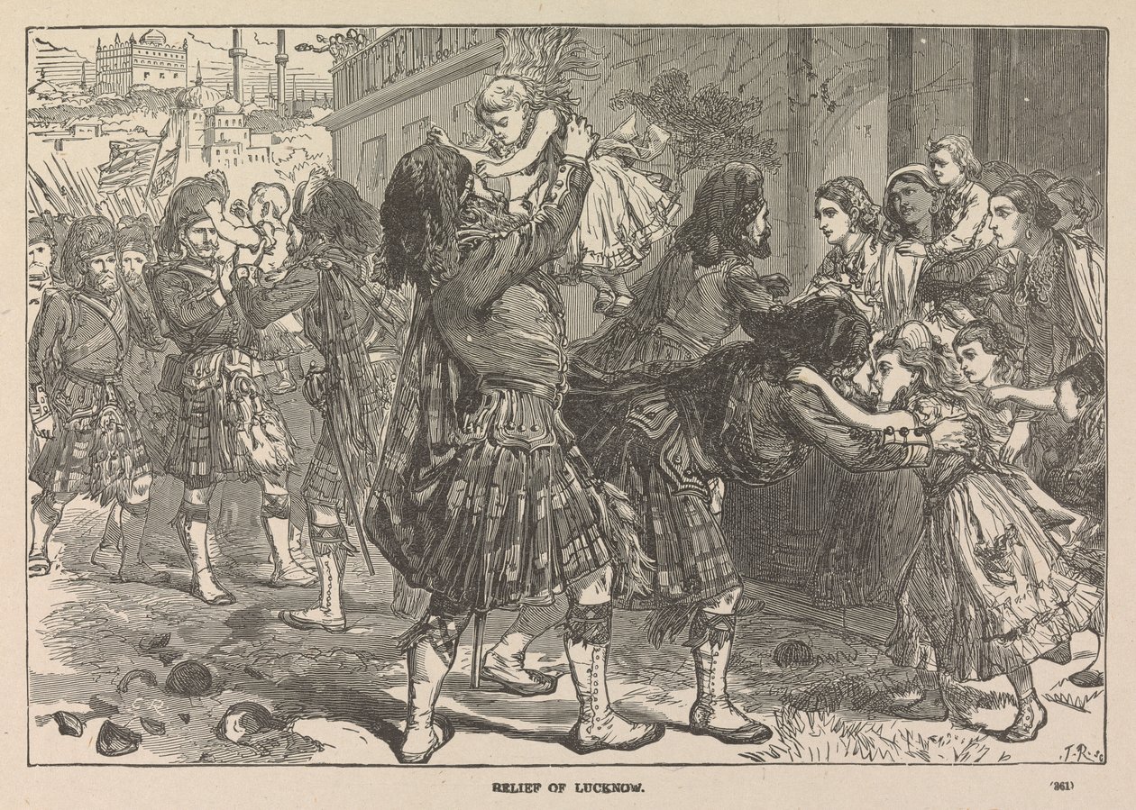 O Primeiro Relevo de Lucknow de Unknown artist