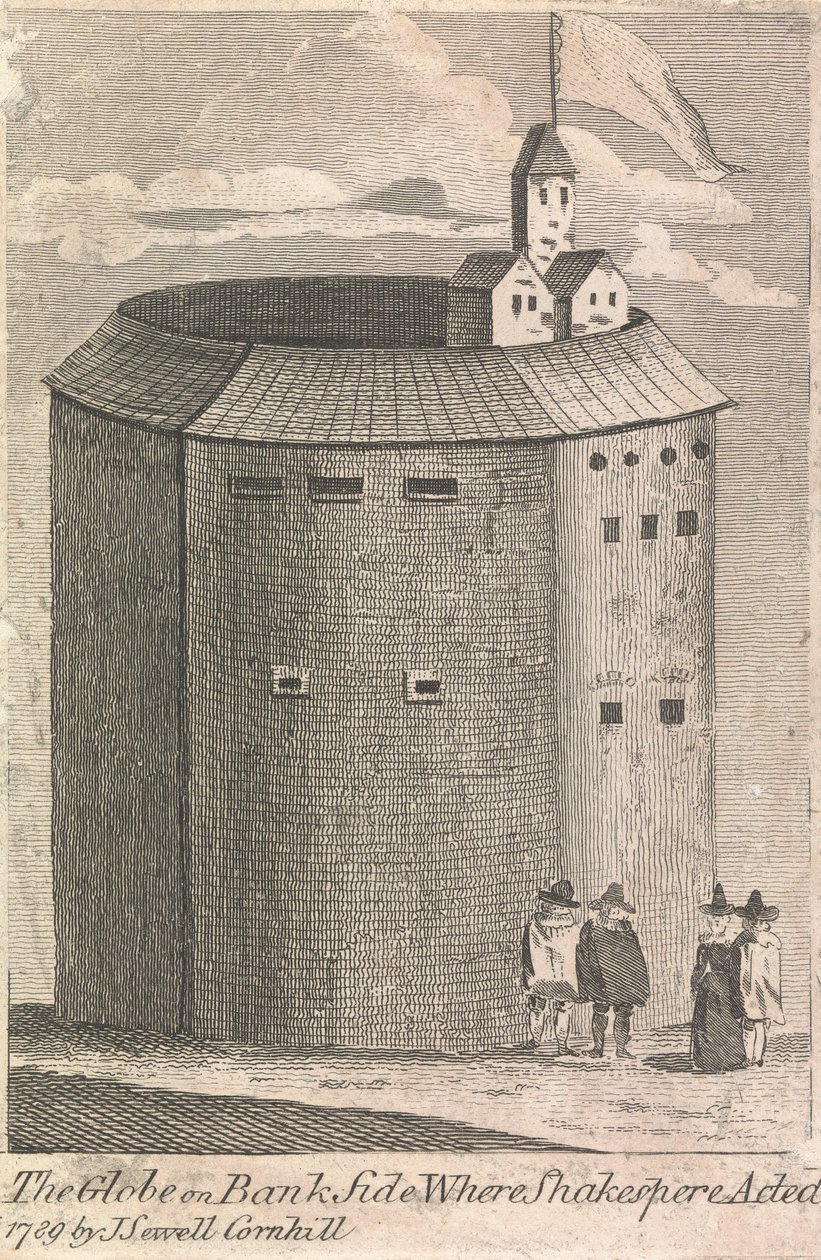The Globe on Bank Side where Shakespeare Acted (publicado b J. Serrell); página 10 (Volume Dois) de Unknown artist