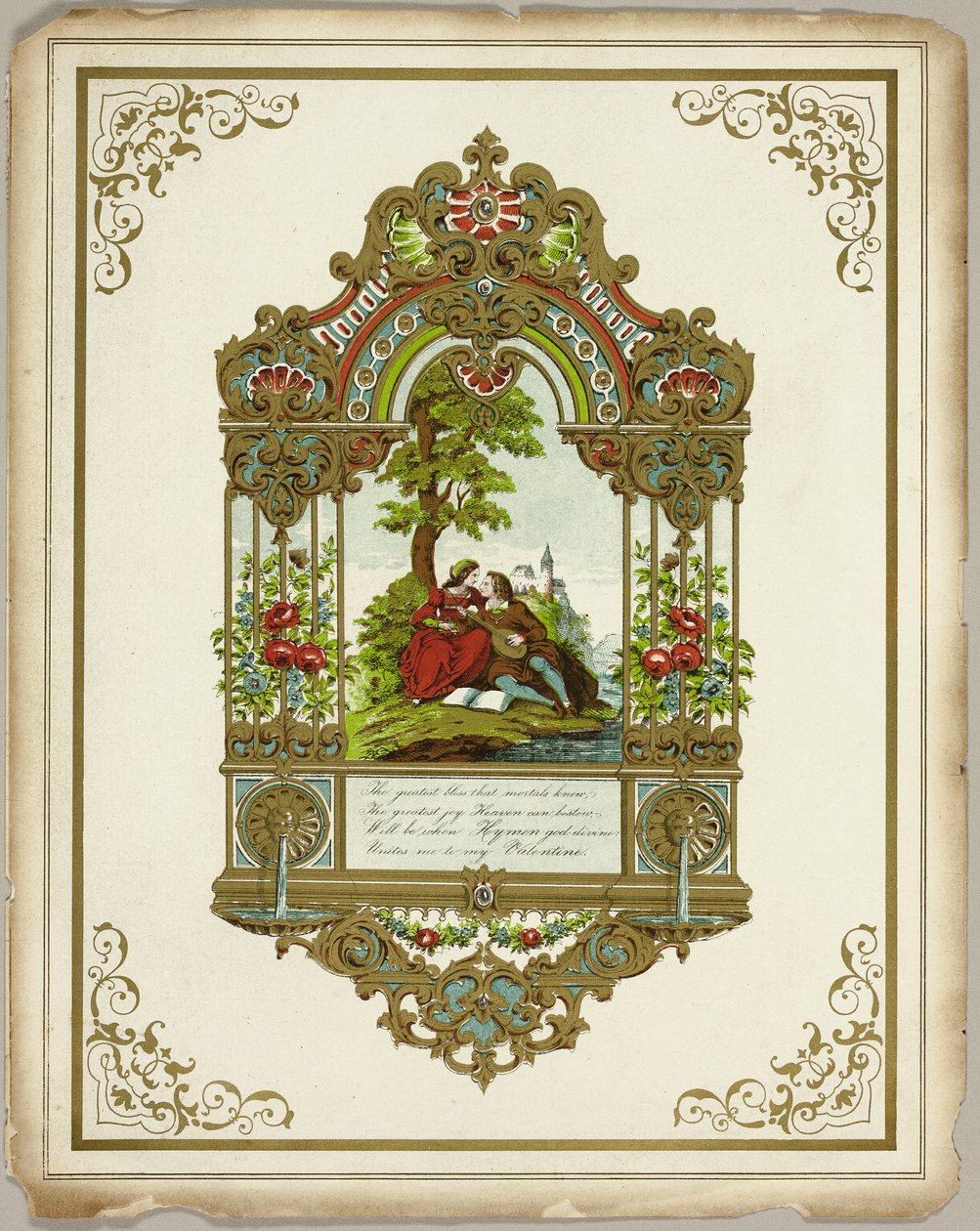 A Maior Felicidade que os Mortais Conhecem (valentine) de Unknown artist