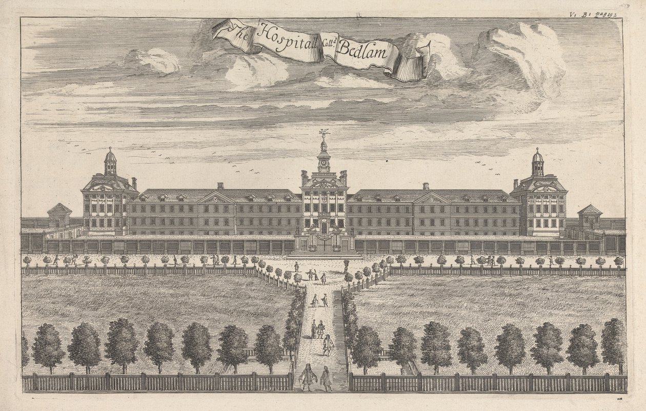 O Hospital chamado Bedlam de Unknown artist