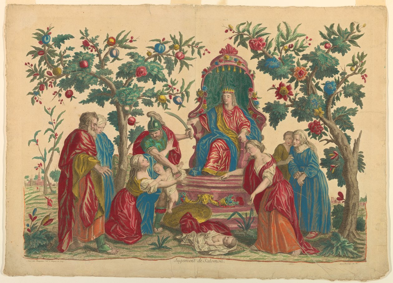 O julgamento de Salomão de Unknown artist