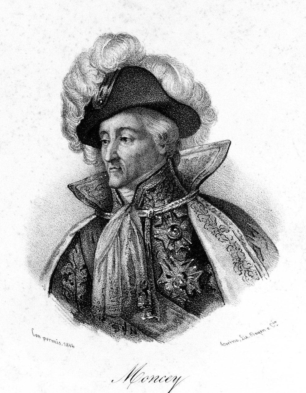 O Marechal de Moncey (1754-1842), Duque de Conegliano. de Unknown artist