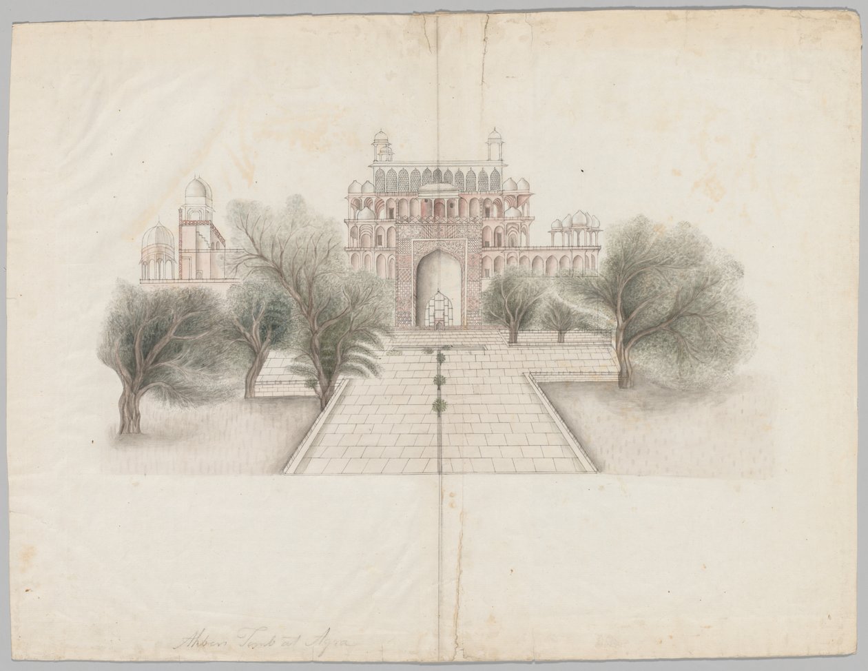 O Mausoléu de Akbar em Secunderabad de Unknown artist