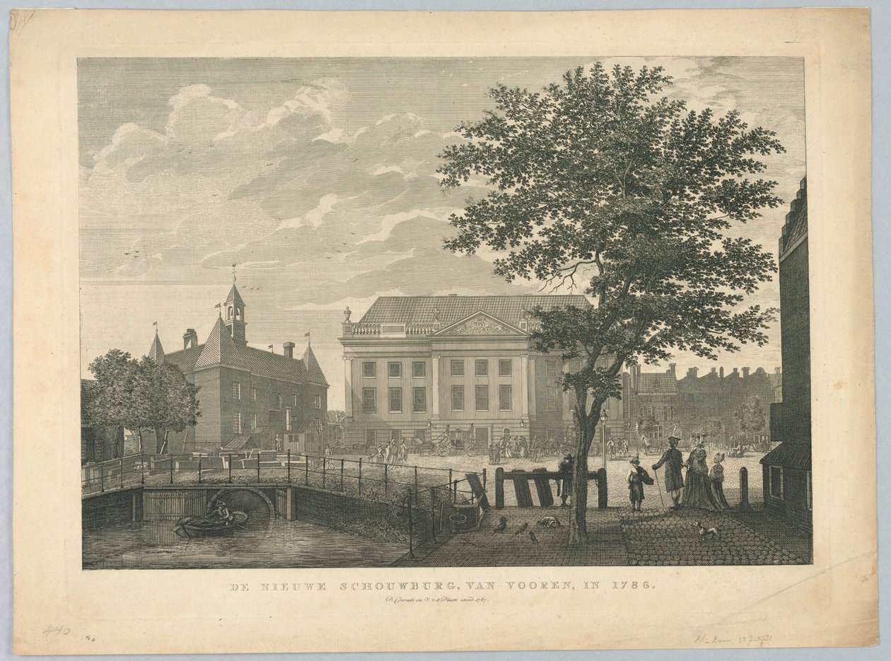O novo teatro em Amsterdã de Unknown artist