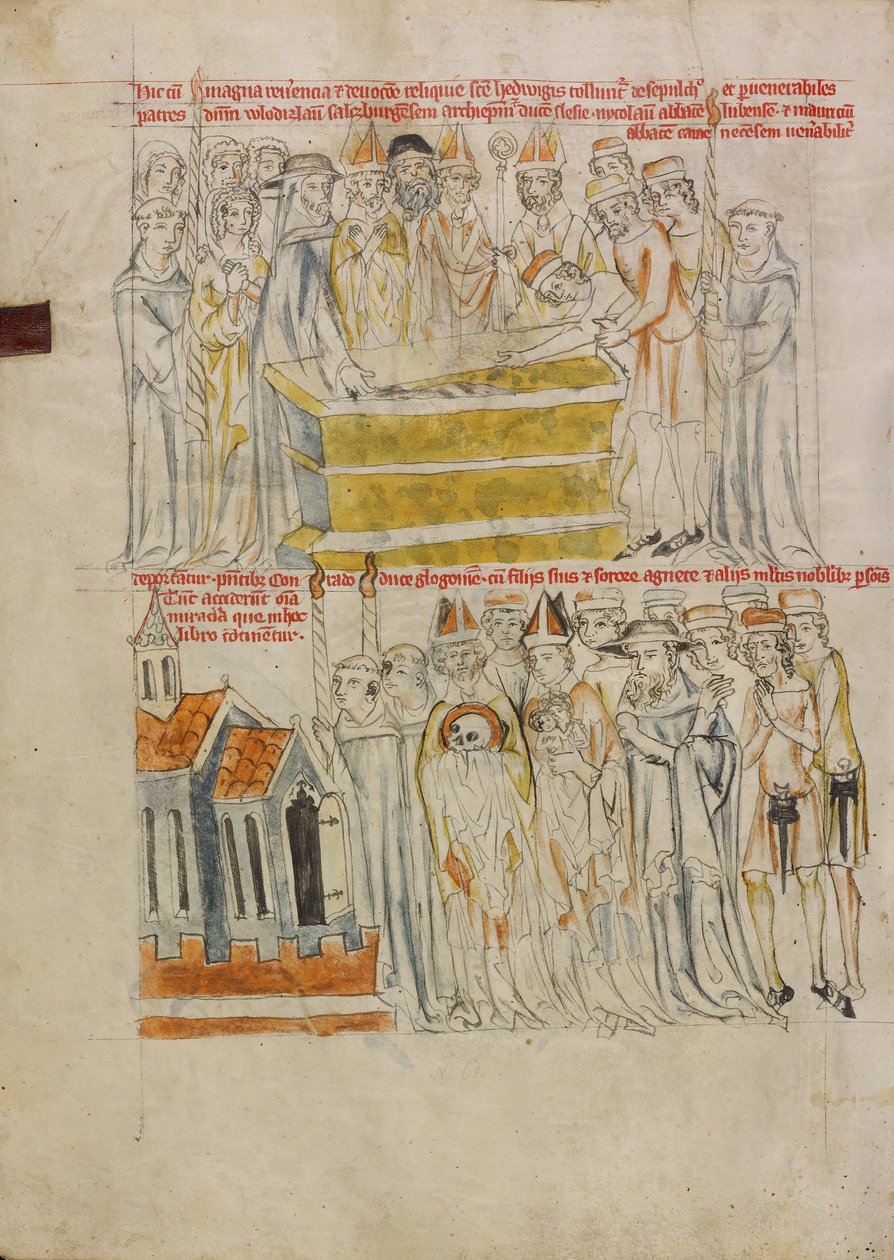 Abertura do túmulo de Santa Edwiges; Tradução das relíquias de Santa Edwiges de Unknown artist