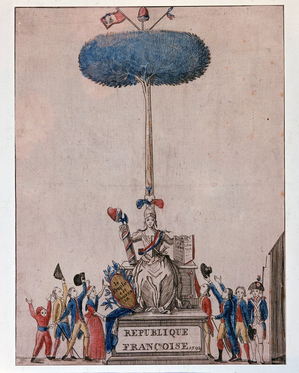 O Povo é Soberano - Alegoria da República Francesa e Árvore da Liberdade de Unknown artist
