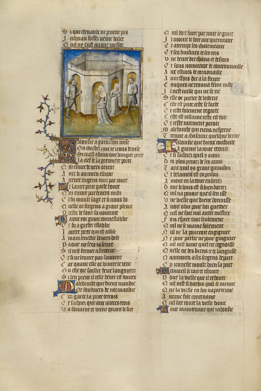 As Personificações da Resistência, da Vergonha, da Ansiedade e da Má-língua Vigiando a Porta do Castelo de Unknown artist