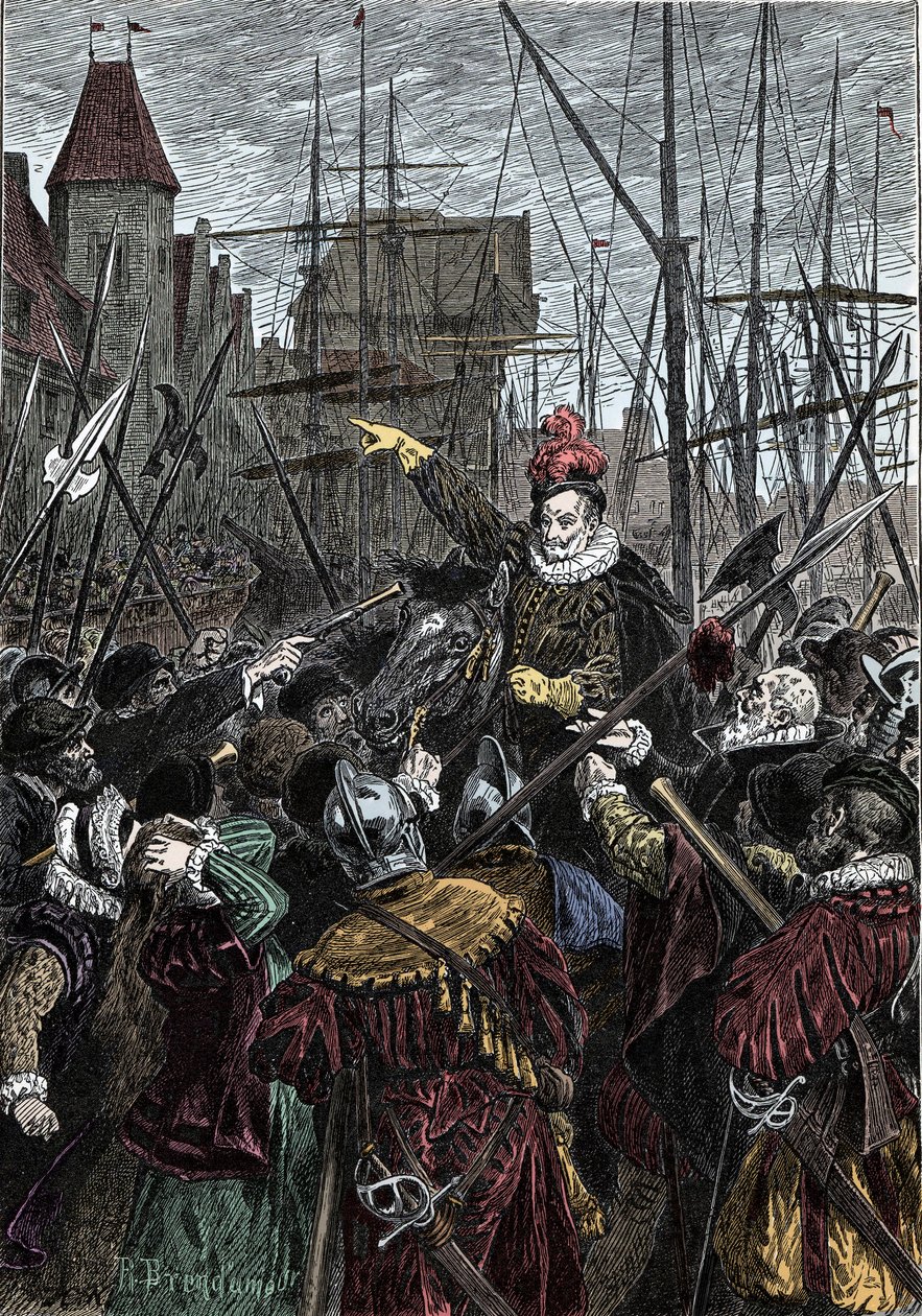 O Príncipe de Orange em Toulouse - Príncipe William III de Orange Nassau (1650-1702), Rei de Inglaterra em Toulouse (França) de Unknown artist
