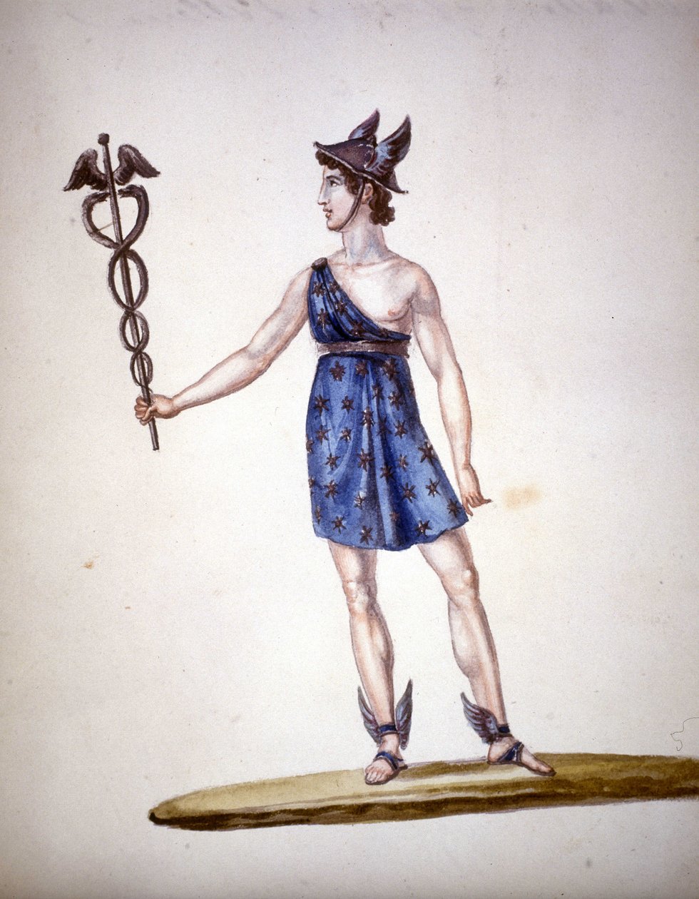 O Deus romano Mercúrio ou Hermes entre os gregos. de Unknown artist