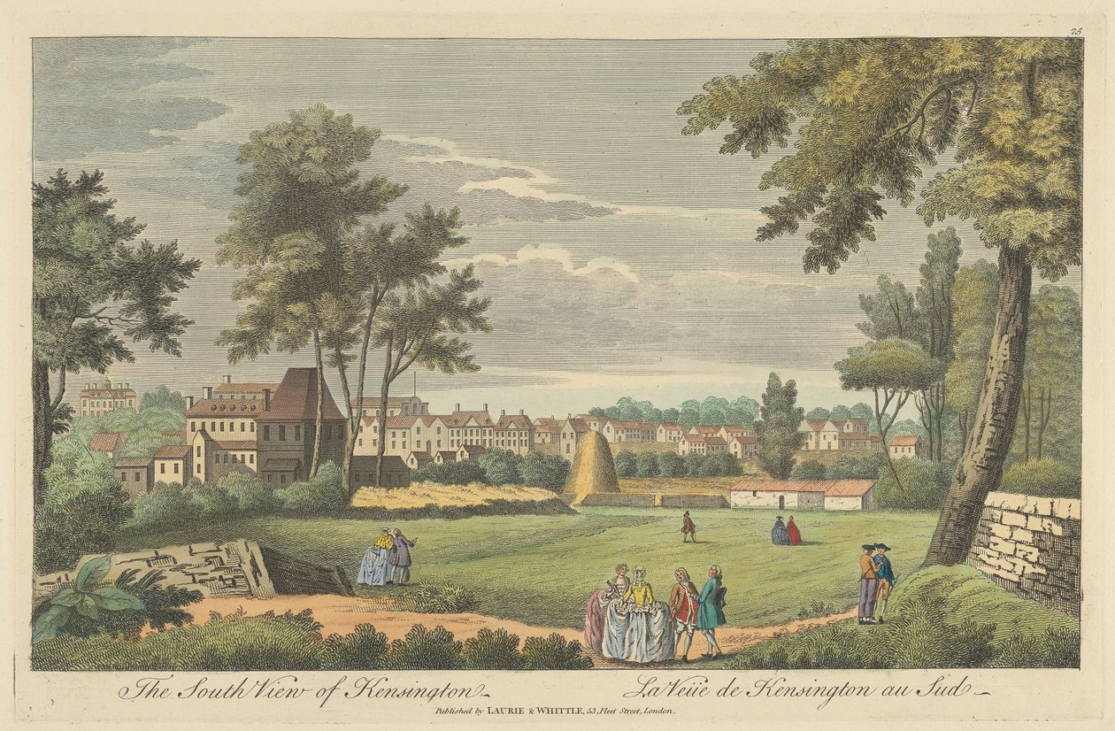 A Vista Sul de Kensington de Unknown artist