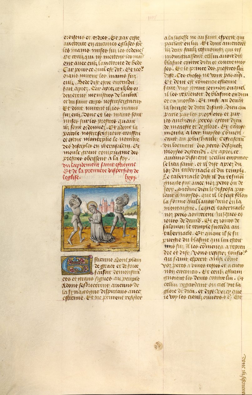 A lapidação de Santo Estêvão de Unknown artist