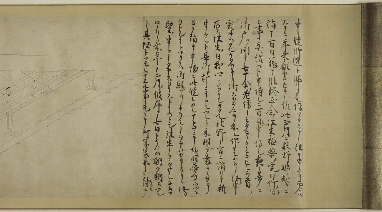 A história de Sugawara no Michizane (Kitano Tenjin Emaki Dankan) de Unknown artist