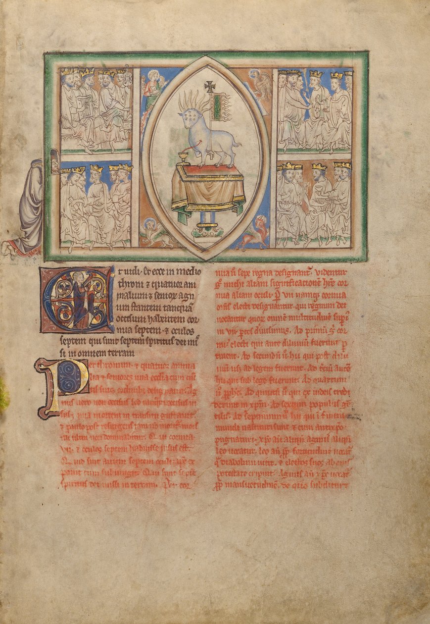 A visão do Cordeiro no meio dos quatro seres vivos e dos vinte e quatro anciãos de Unknown artist
