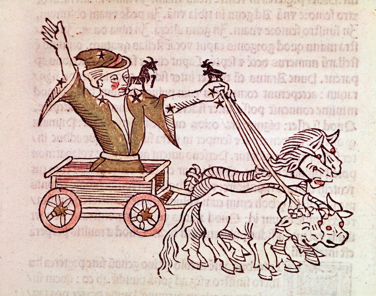 A constelação do carrapato Detalhe vem de “” Poeticon astronomicon ”” atribuído ao historiador romano Hygin de Unknown artist