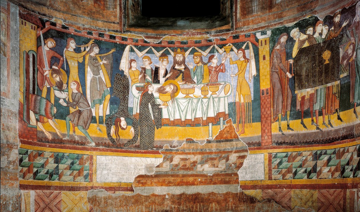A dança de Salomé e a cabeça de São João Batista de Unknown artist