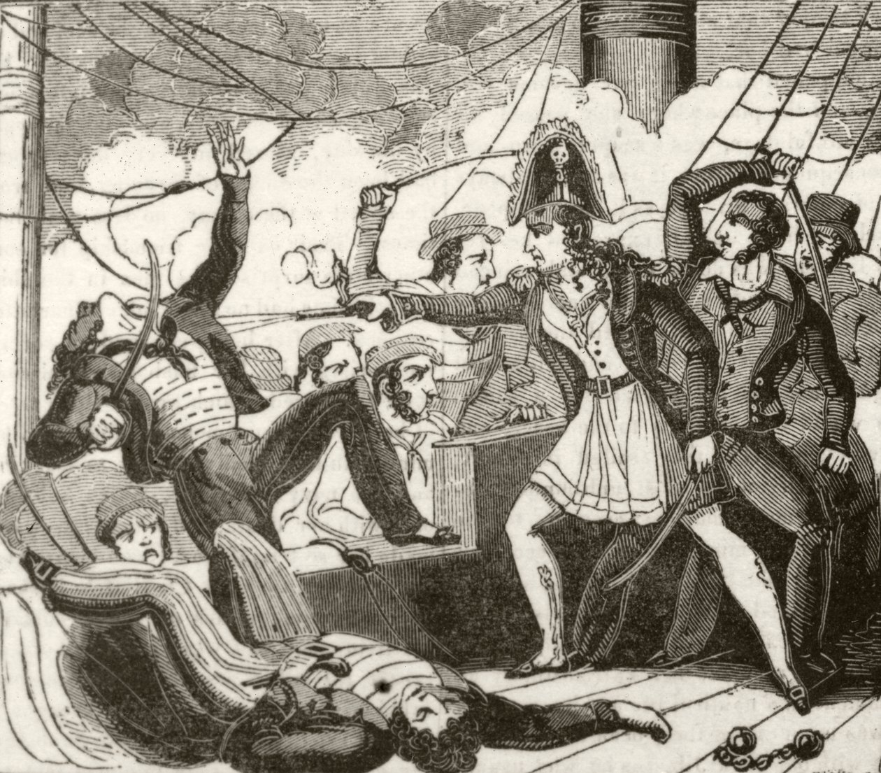 A pirata fêmea a embarcar no navio inglês 