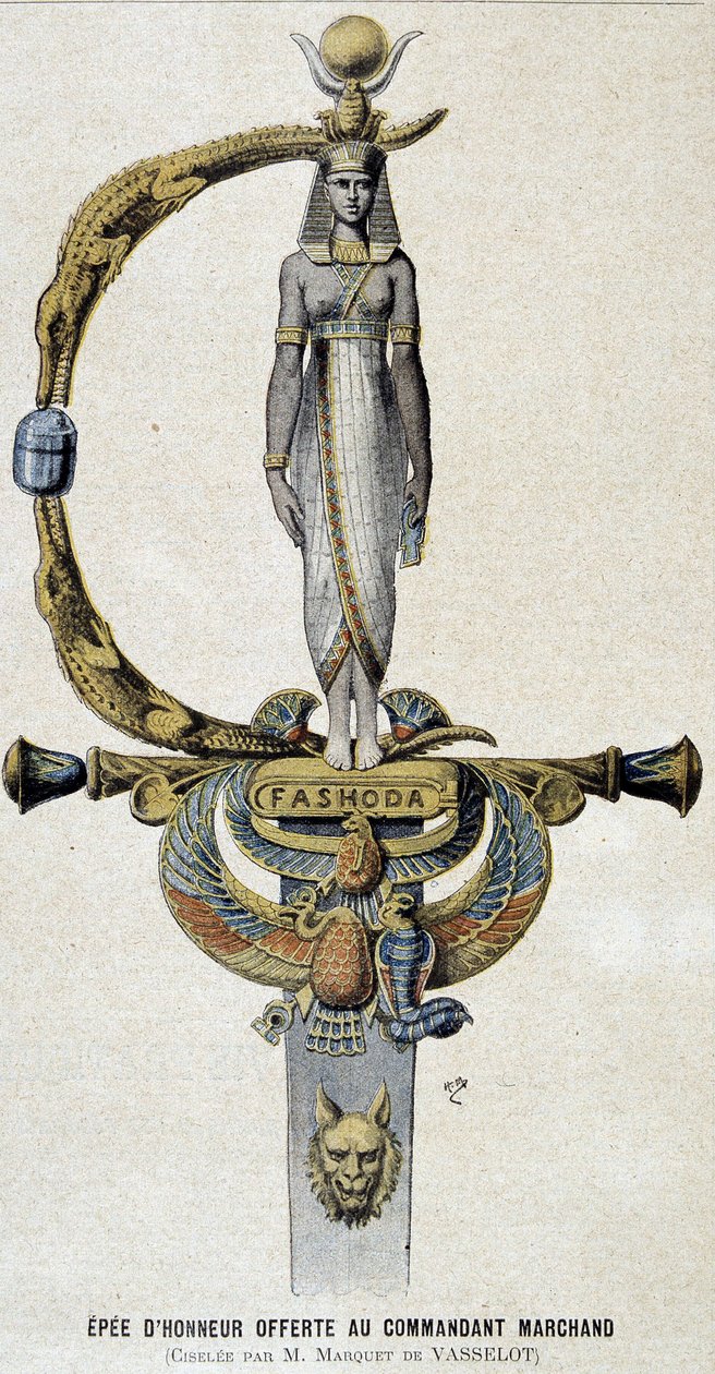 A espada de honra oferecida ao Comandante Marchand - no Le petit Journal de 28/05/1899 de Unknown artist